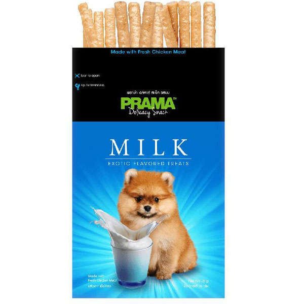 تشویقی مدادی نرم سگ طعم شیر Prama